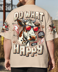 DO WHAT MAKES YOU HAPPY COW ALL OVER PRINT - TYTD1408251