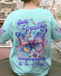 JUST BREATHE BUTTERFLIES ALL OVER PRINT - TYHI0304242