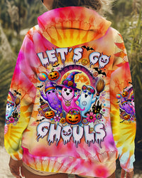LET'S GO GHOULS HALLOWEEN TIE DYE ALL OVER PRINT - TYTD1908242