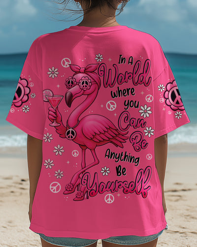 BE YOURSELF FLAMINGO ALL OVER PRINT - TYTD1106251