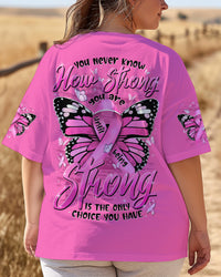 YOU ARE STRONG BUTTERFLY BREAST CANCER AWARENESS ALL OVER PRINT - TYTD1009252