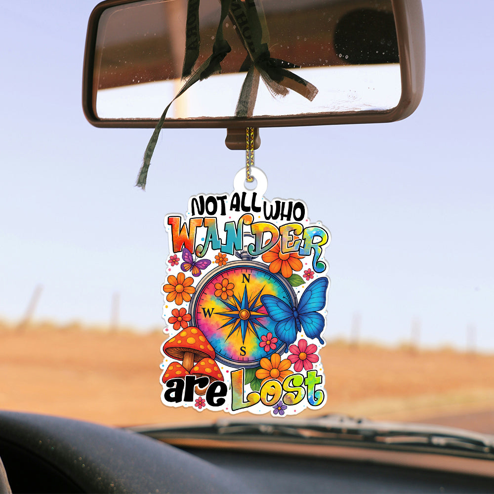 NOT ALL WHO WANDER ARE LOST COMPASS ORNAMENT & KEYCHAIN - TYTD2208254
