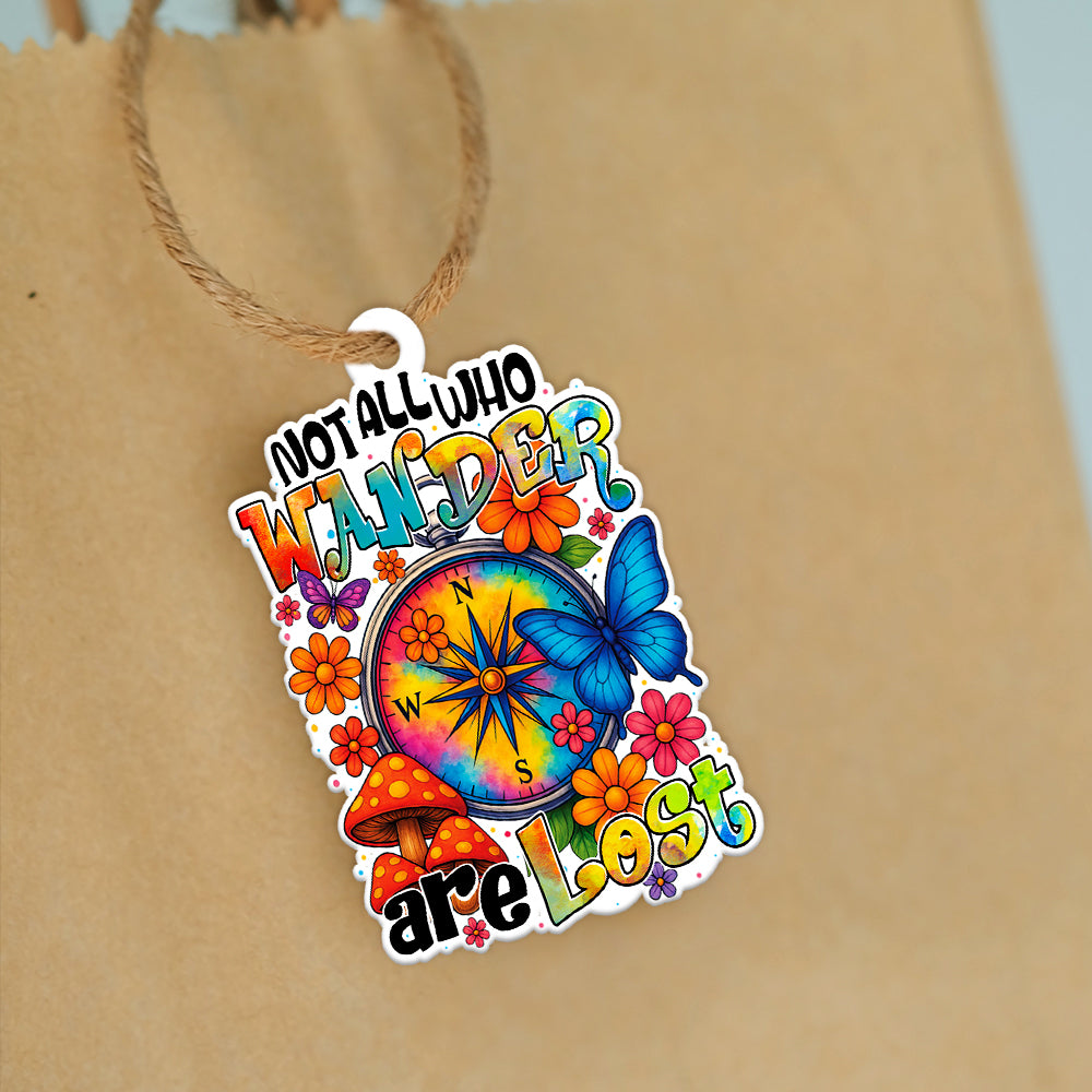 NOT ALL WHO WANDER ARE LOST COMPASS ORNAMENT & KEYCHAIN - TYTD2208254
