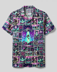UFO COW PATCHWORK CAMP SHIRT - TYQY2109263