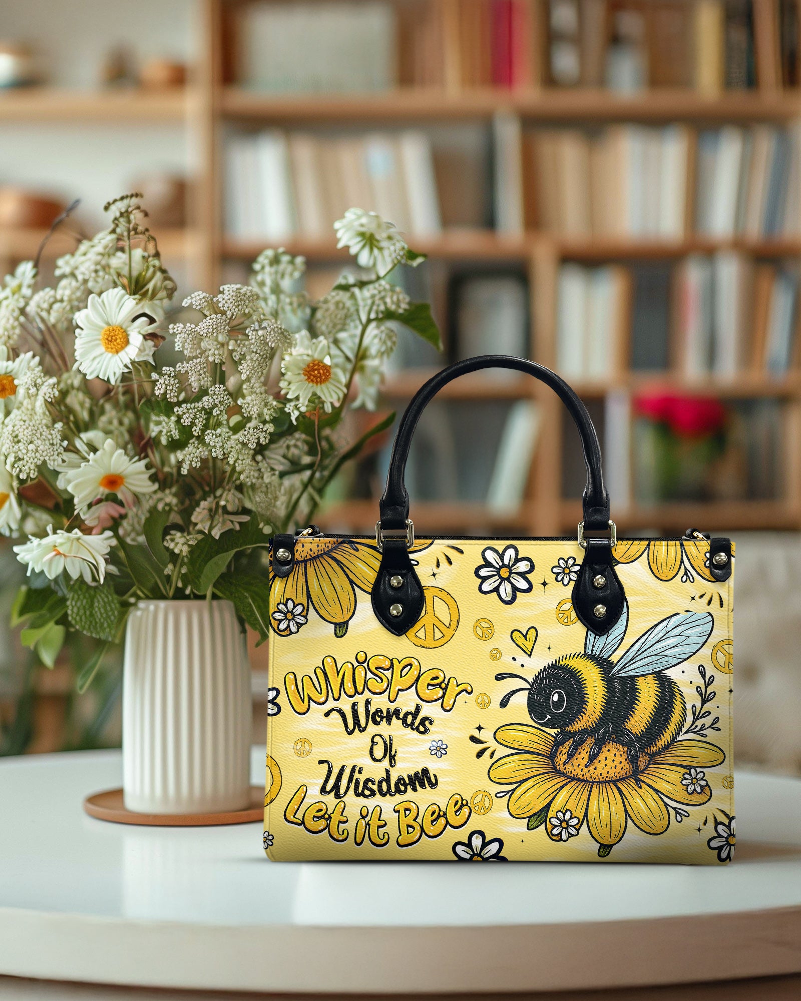 WHISPER WORDS OF WISDOM LET IT BEE LEATHER HANDBAG - TYQY1706259
