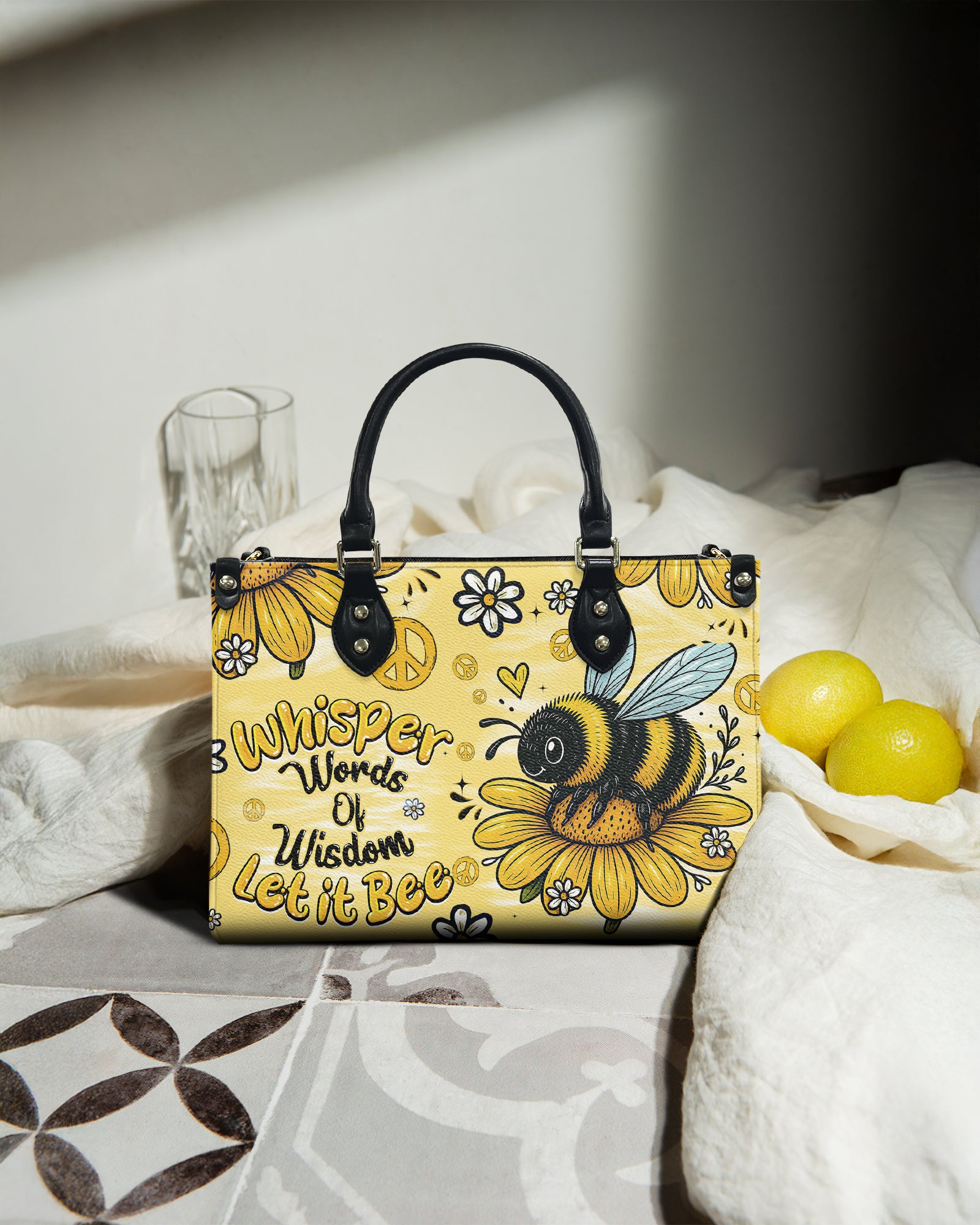 WHISPER WORDS OF WISDOM LET IT BEE LEATHER HANDBAG - TYQY1706259