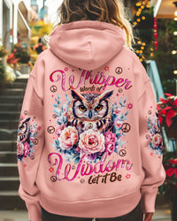 WHISPER WORDS OF WISDOM LET IT BE OWL ALL OVER PRINT - TYQY11124243
