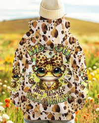 BE YOU THE WORLD WILL ADJUST FROG LEOPARD ALL OVER PRINT - TYQY0801254