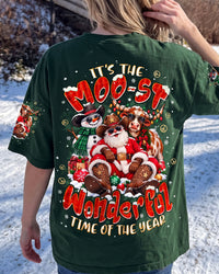 IT'S THE MOOST WONDERFUL TIME OF THE YEAR COW CHRISTMAS ALL OVER PRINT - TYPQ1910262