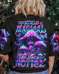 THE WORLD IS MAGICAL MUSHROOM ALL OVER PRINT - TY1603242