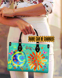 HIPPIE SUN AND MOON LEATHER HANDBAG - TYTD0207243