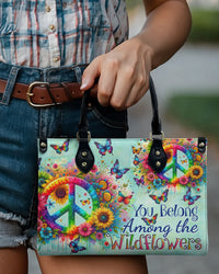 YOU BELONG AMONG THE WILDFLOWERS LEATHER HANDBAG - TYTD2705244
