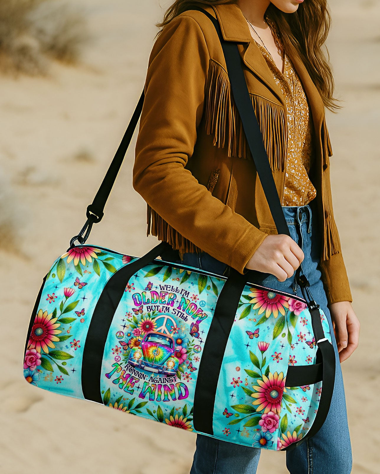 RUNNING AGAINST THE WIND CAR TIE DYE TRAVELLING BAG  - TLNO1508252