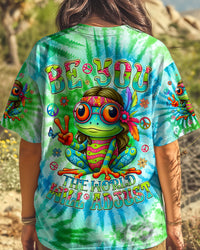 BE YOU THE WORLD WILL ADJUST FROG TIE DYE ALL OVER PRINT - TYQY1508244
