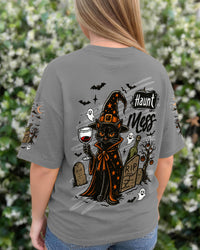 HAUNT MESS SPOOKY BLACK CAT HALLOWEEN ALL OVER PRINT - TLNT2108261