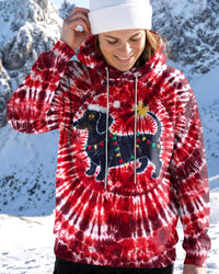 DACHSHUND FESTIVE RED BURST CHRISTMAS ALL OVER PRINT - TLNT0210262