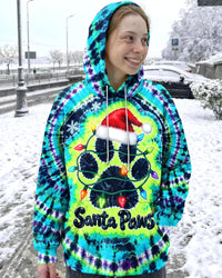 SANTA PAWS CHRISTMAS BURST ALL OVER PRINT - TLNT0710263