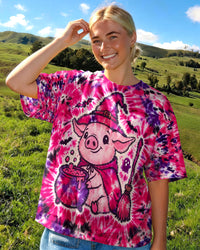 WITCHY PIGGY HALLOWEEN BURST ALL OVER PRINT - TLNT2509268