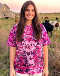 WITCHY PIG HALLOWEEN BURST ALL OVER PRINT - TLNT2809261