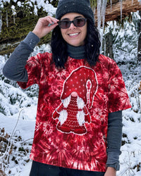 GNOME CHRISTMAS RED BURST ALL OVER PRINT - TLNT1010263