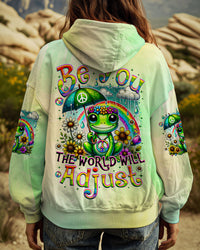 BE YOU THE WORLD WILL ADJUST FROG ALL OVER PRINT - TYTM2908243