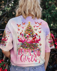 LET'S GO GIRLS FLAMINGO CHRISTMAS ALL OVER PRINT - TLNO2510231