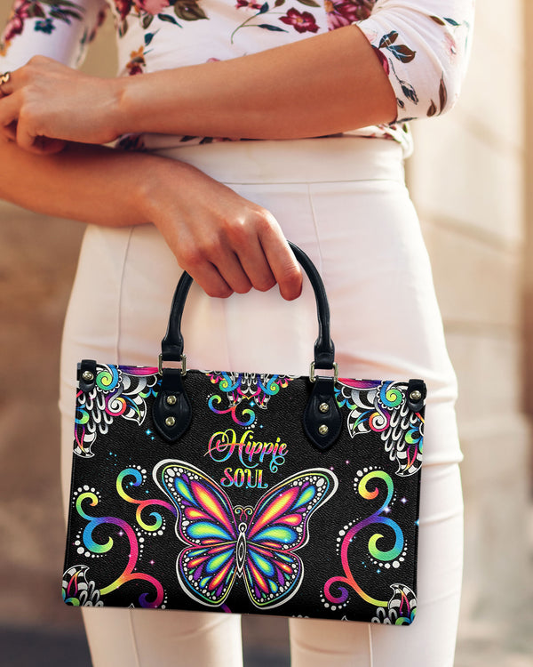 HIPPIE SOUL BUTTERFLY COLORFUL LEATHER HANDBAG - TLNT0411245