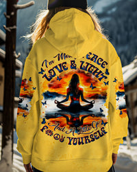 PEACE LOVE AND LIGHT YOGA ALL OVER PRINT - TYTM1911242