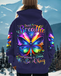 JUST BREATHE DRAGONFLY ALL OVER PRINT - TYTM1210243