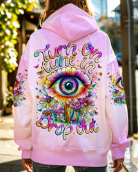 TURN ON TUNE IN DROP OUT ALL OVER PRINT - TYTM2309243