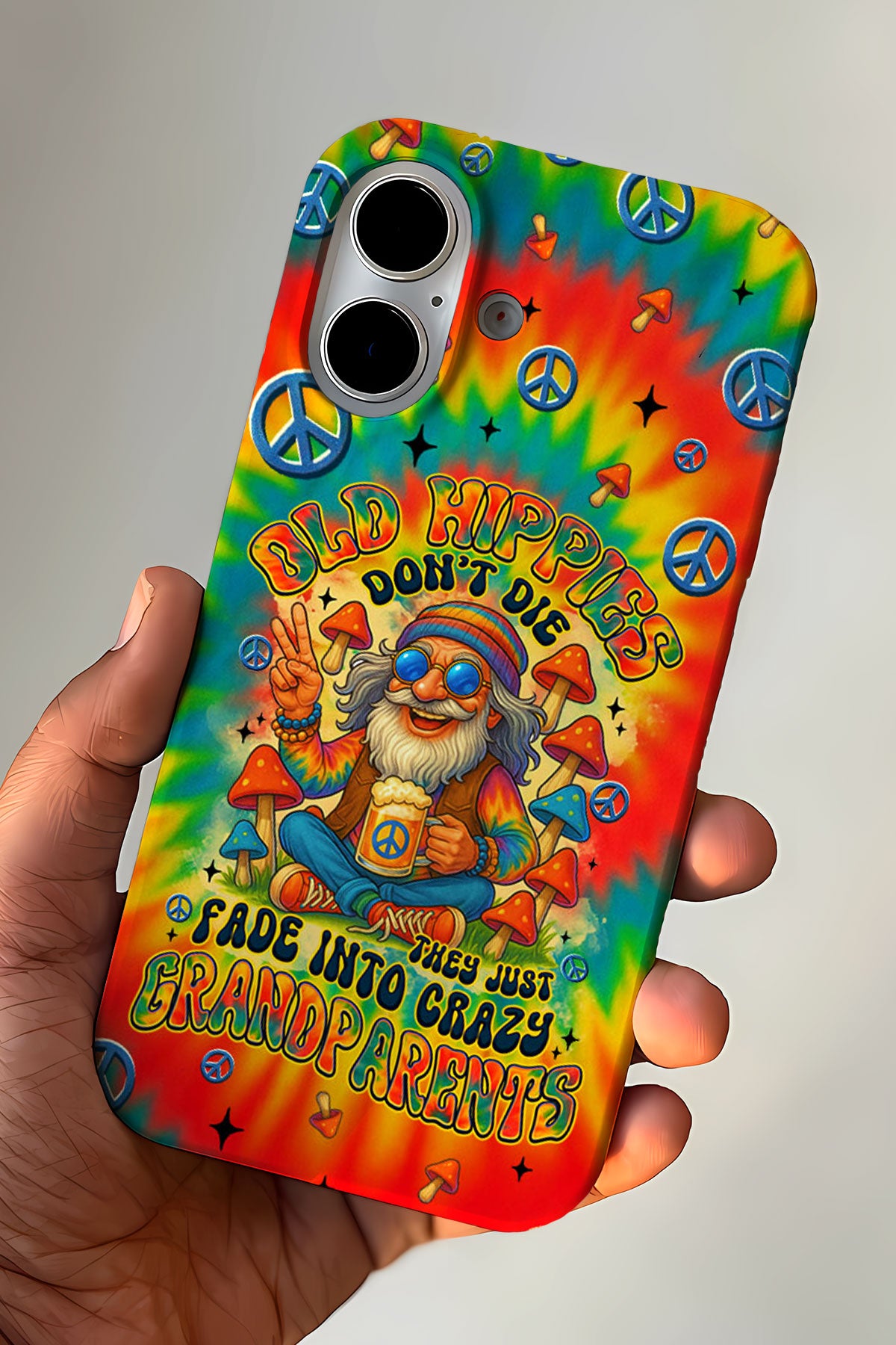 OLD HIPPIES TIE DYE PHONE CASE - TYTM1507253
