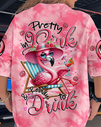 PRETTY IN PINK FLAMINGO ALL OVER PRINT - TYTM1806243