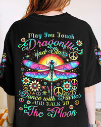MAY YOU TOUCH DRAGONFLIES AND STARS ALL OVER PRINT - TYTM0807244