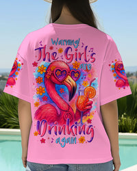 THE GIRLS ARE DRINKING AGAIN FLAMINGO ALL OVER PRINT - TYTM1204251