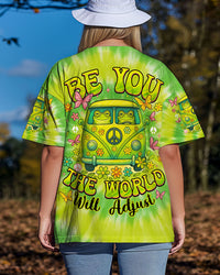 BE YOU THE WORLD WILL ADJUST FROG TIE DYE ALL OVER PRINT - TYTM0104251