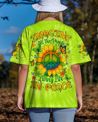 IMAGINE ALL THE PEOPLE LIVING LIFE IN PEACE TIE DYE ALL OVER PRINT - TYTM0904254