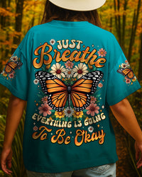 JUST BREATHE BUTTERFLY ALL OVER PRINT - TYTM0707251