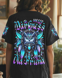 HELLO DARKNESS MY OLD FRIEND OWL HIPPIE ALL OVER PRINT - TYTM1007251