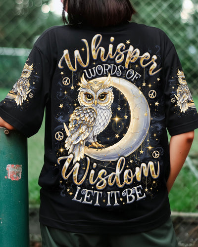 WHISPER WORDS OF WISDOM LET IT BE OWL MOON ALL OVER PRINT  - TLNO0509252