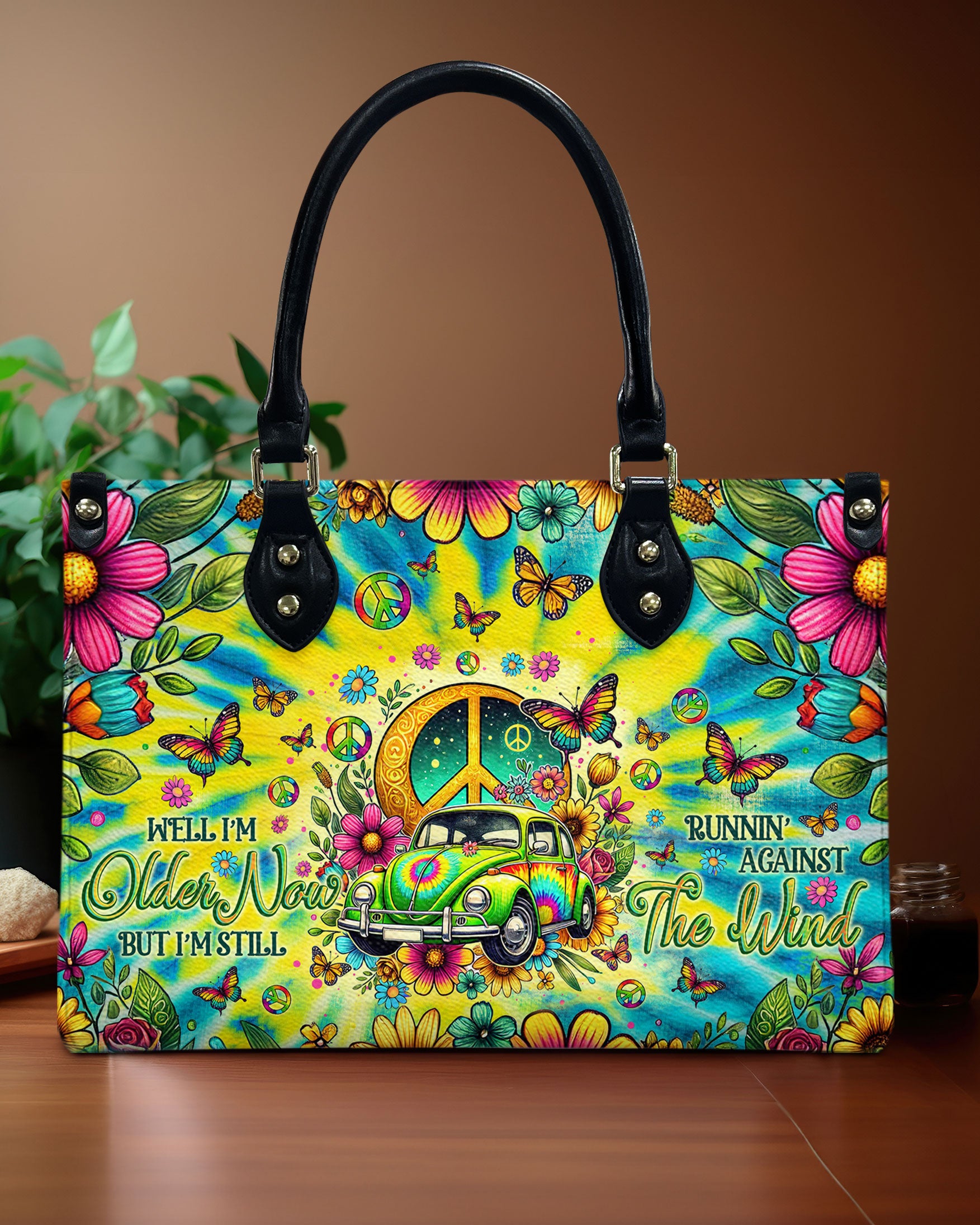 RUNNING AGAINST THE WIND TIE DYE LEATHER HANDBAG - TLNO0110245