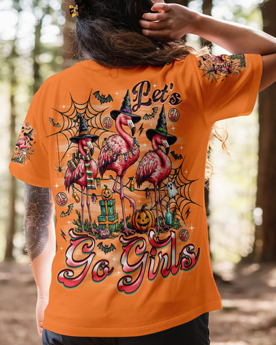 LET'S GO GIRLS FLAMINGO HALLOWEEN ALL OVER PRINT  - TLNO1808251
