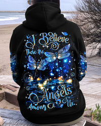 I BELIEVE THERE ARE ANGELS AMONG US DRAGONFLY ALL OVER PRINT - YHLN1809252