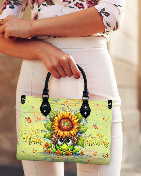 NO RAIN NO FLOWERS LEATHER HANDBAG - YHHG0410244