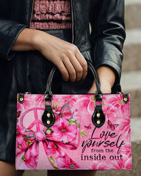 LOVE YOURSELF TIE DYE LEATHER HANDBAG - TY2503241