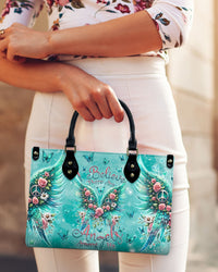 I BELIEVE THERE ARE ANGELS AMONG US LEATHER HANDBAG - TLNZ0706244