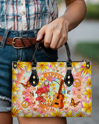 HIPPIE SOUL PEACE TIE DYE LEATHER HANDBAG - TLNO1306243