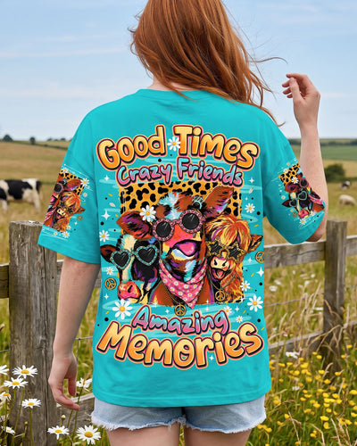 GOOD TIMES CRAZY FRIEND HIGHLAND COW ALL OVER PRINT - TLNO2207261