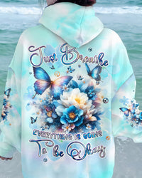 JUST BREATHE BUTTERFLY ALL OVER PRINT - TLPQ0504243