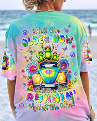 RUNNING AGAINST THE WIND FROG ALL OVER PRINT - TLPQ1704244