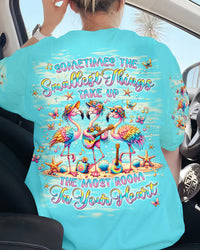 SOMETIMES THE SMALLEST THINGS FLAMINGO ALL OVER PRINT - TLPQ1706245
